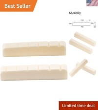 43mm Slotted Bone Guitar Nut for Fender Strat  Tele - Pack of 2