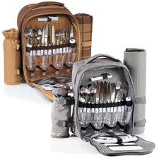 Picknickrucksack 4 Personen Camping Picknicks...