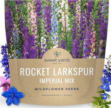 Rocket Larkspur - Imperial Mix - Large 1 Ounce Packet - 8,000 Flower Seeds for P 248.00 per gallon