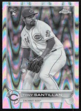 2022 Topps Chrome Sonic #193 Tony Santillan Black & White RayWave