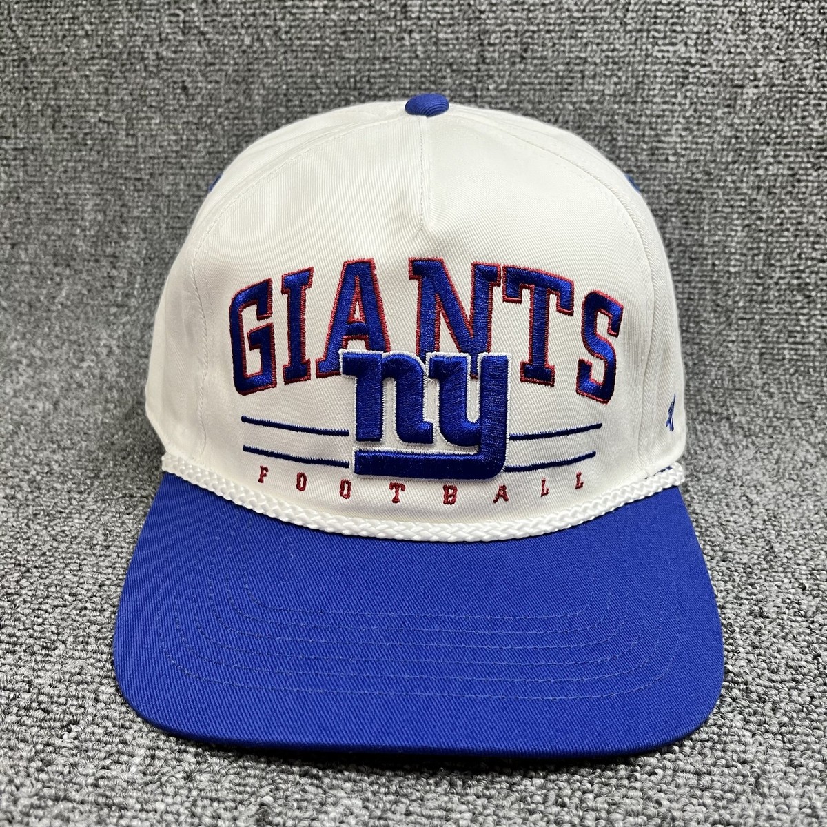 New York Giants '47 Hitch Rope Snapback Hat Cream Blue FOOTBALL NY