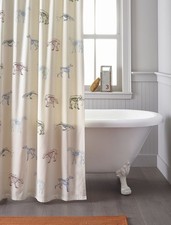 Scientific Animal Names Kids Shower Curtain 100 Cotton