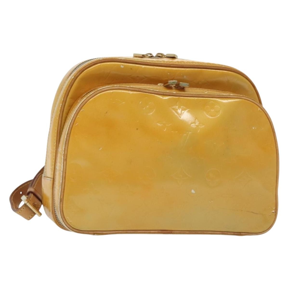 LOUIS VUITTON Monogram Vernis Marley Backpack Gris M91038 LV Auth