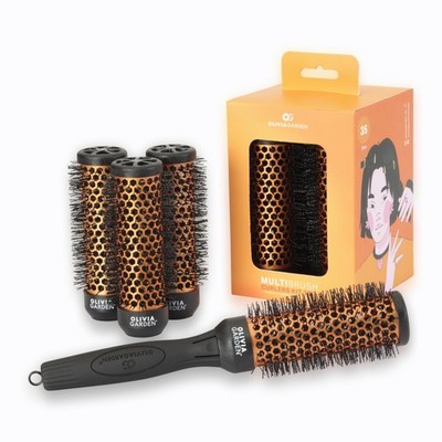 Multibrush Curlers Kit  4 Aufsätze & 1 abnehmbarer Griff  Größe 35  Perfekt f...