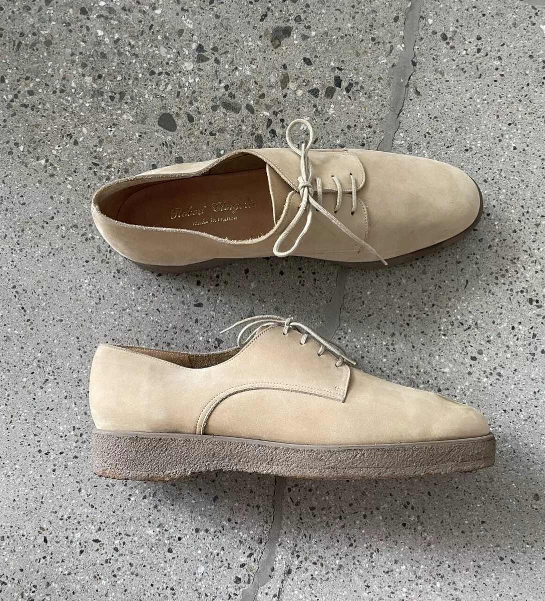 Robert Clergerie Platform Derby Shoe Womens US 9B Tan Brown Soft