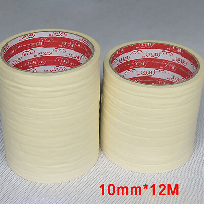 Masking Tape 10mm X 12M Indoor Outdoor DIY Painter Painting Decorating Marking