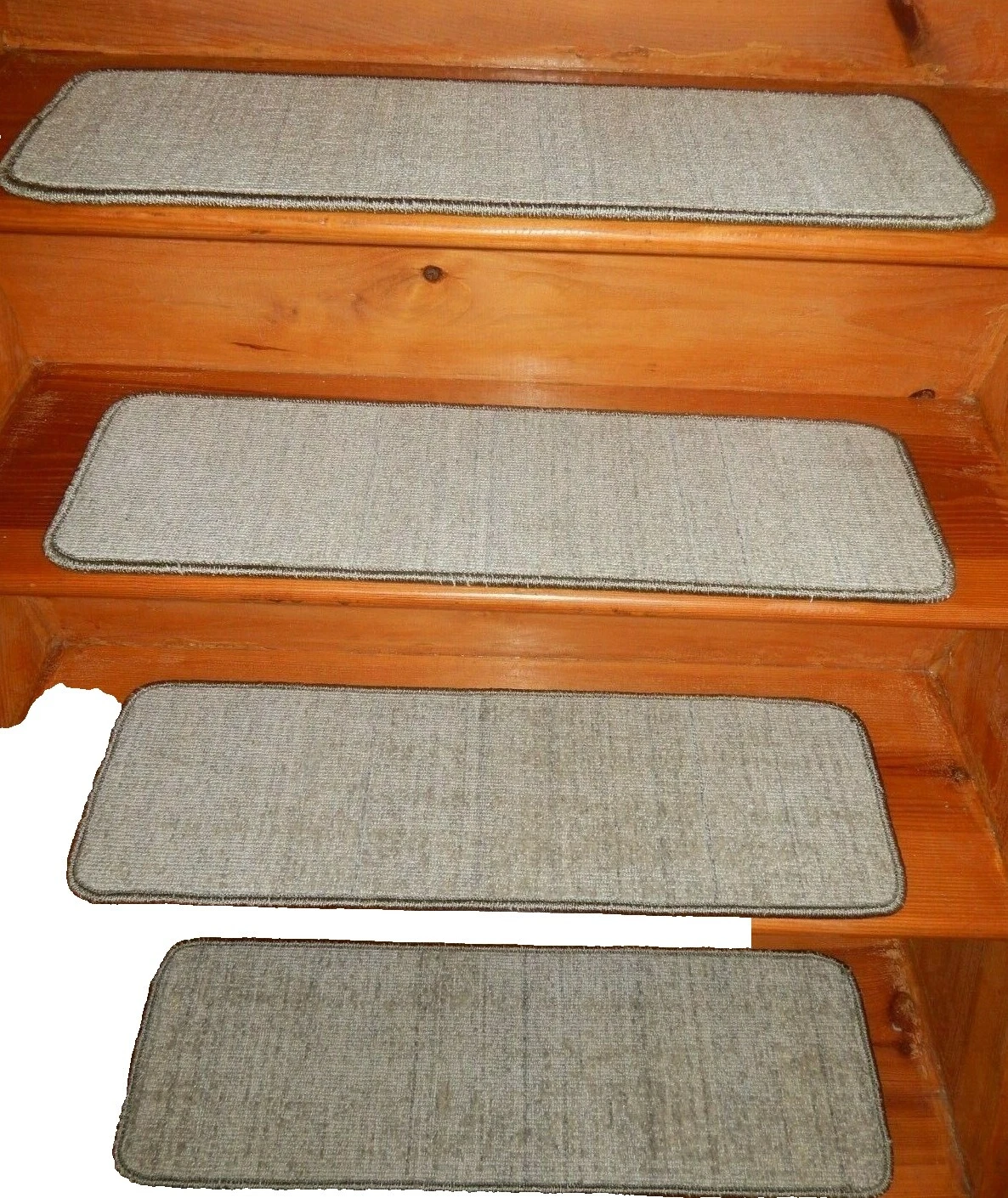 Multicolor Sólido de Lana Alfombras de escaleras