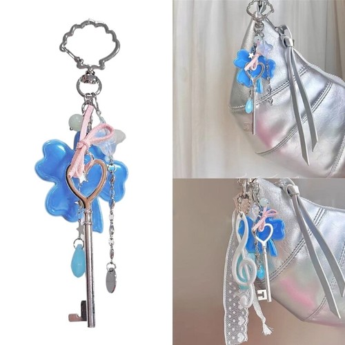 Fashionable Music Note Lucky Key Holder Pendant Bag Pendant For Girls Daily Use - 第 2/8 張圖片