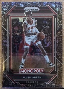 2022-23 Panini Prizm Monopoly Black Icons Jalen Green SSP # 31 Rockets NM