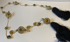 Katherine's Collection Black  Gold Swag Tree Roping NEW