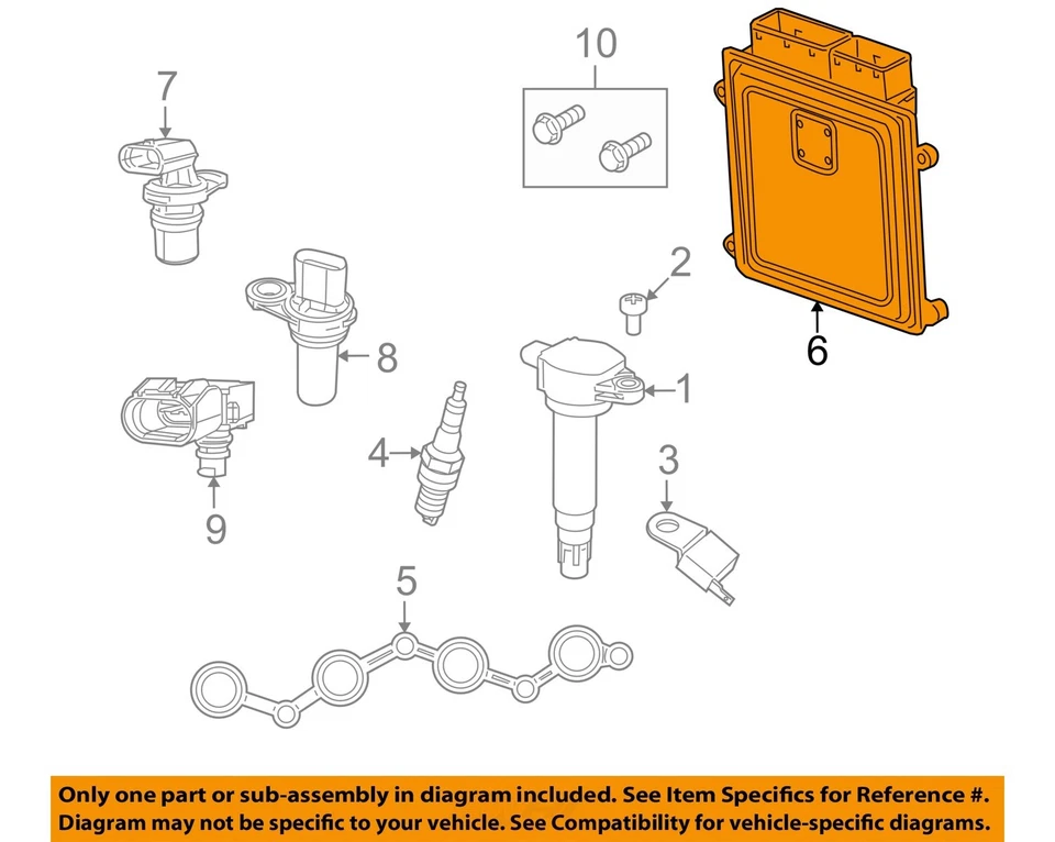 Módulo de control del motor usado (ECM) se adapta a: Jeep Compass 2015 módulo de control electrónico Foto 3 de 4
