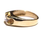 14k yellow gold .71ct I1 H mens diamond solitaire ring 5.8g gents estate 7.5 — photo 3