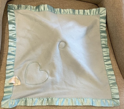 Baby Boom blau Elefant Herz liebevolle Satin Sicherheitsdecke Babyboom Junge 14 Zoll - Bild 2 von 5