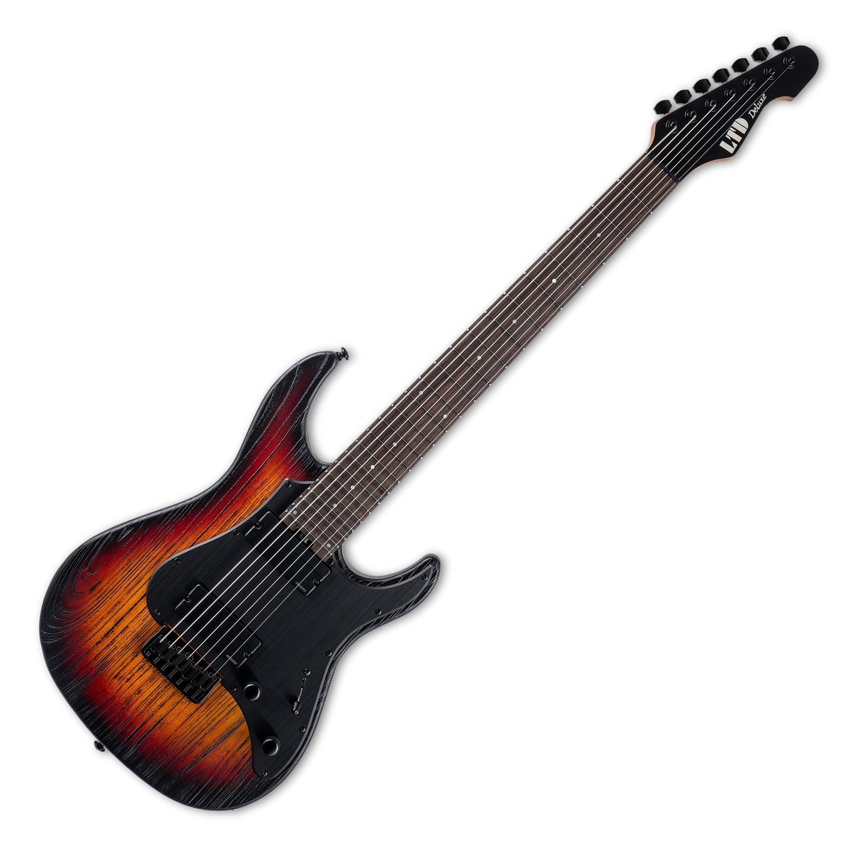 LTD (ESP) SN-1007 7-String Baritone Hardtail Fireblast (New LTD (ESP) SN-1007 7-String Baritone Hardtail Fireblast (New