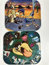 VTG 2 Looney Tunes Tazmanian Devil Roadrunner WBCoyote Mouse Pad 1994 1995