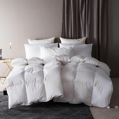 Snowman White Goose Down Feather Blend Comforter King Size 100