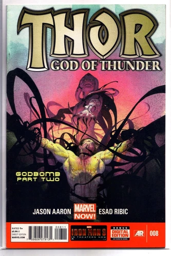 THOR God of Thunder #8 First Goddess of Thunder! Marvel Comic Book ~ FN