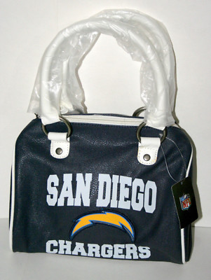 San Diego Chargers Logo NFL Football Slate Blue Handbag Purse Bag Bowler New Tag