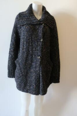 WOMENS MARC BY MARC JACOBS BLACK BLUE TAUPE SILVER CARDIGAN XS/S *