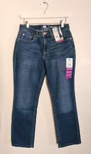 LEE Riders Women's Size 8 P 8 Petite Blue Jeans Straight Leg Mid Rise Denim NWT