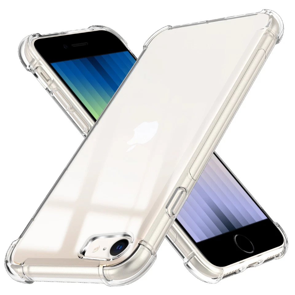 Funda transparente a prueba de golpes/protector de pantalla para iPhone SE 3ª generación 2022/SE 2/8/7 Foto 4 de 4