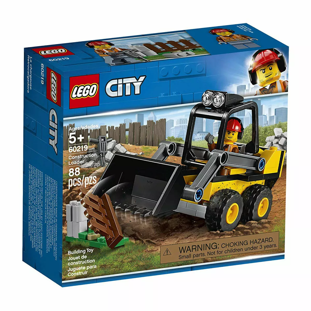 60219 CHARGEUR DE CONSTRUCTION LEGO NEUF VILLE VILLE ensemble de legos  BOBCAT