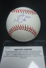 NESTOR CORTES Signed Official Major League Baseball -- PSA Certification