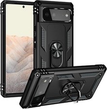 For Google Pixel 6 5G Case Kickstand Shockproof Ring Cover