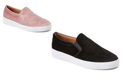 VIONIC Splendid Midi Holiday Women's Black or Blush Suede Slip-On #TVW4810-2 NEW