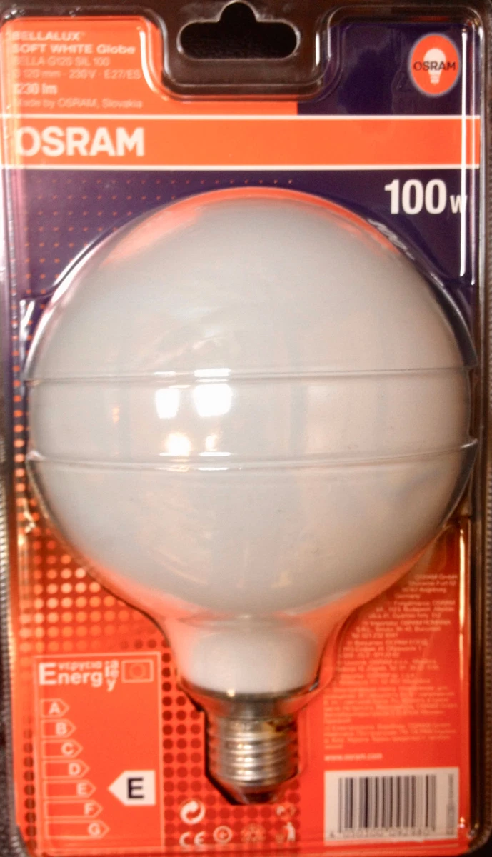Osram Bulbs Globe Bellalux Soft White Opal G120 100W E27 1230