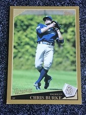 2009 Topps Updates & Highlights Gold Border Chris Burke /2009 San Diego Padres