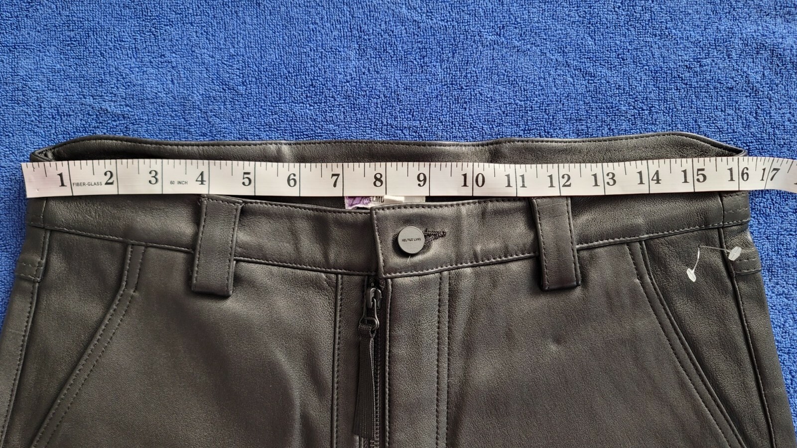Helmut Lang Men's Leather Moto Pants Size 32 image 7