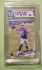 Justin Herbert 2020 Chronicles Prestige Rookie, HGA Gem Mint 9.5, Chargers