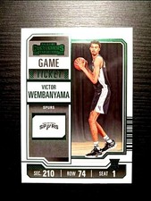 2023-24 Panini Contenders - Victor Wembanyama RC #11 - GREEN FOIL GAME TICKET