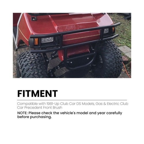 ECOTRIC Front Brush Guard Tubular Bumper Compatible with 1981-Up Club Car DS ... - Picture 3 of 9