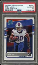 2020 Panini Donruss Optic Preview #P330 ZACH MOSS Rookie PSA 10 GEM MINT