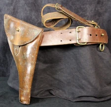 WW I British/Canadian Holster and Belt J19