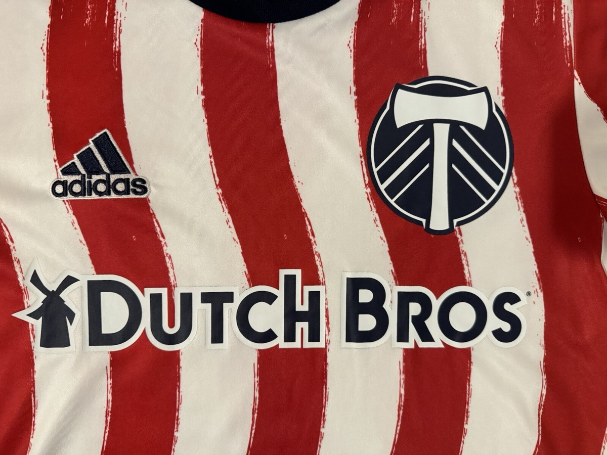 New S Adidas Portland Timbers Dutch Bros Pre-Match Training Jersey