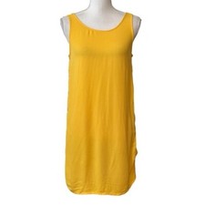 ADRIENNE VITTADINI Sleeveless Summer Shift Dress with Button Sides Size Small