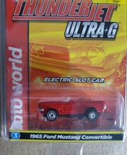 BRAND NEW Auto World Thunderjet Ultra-G R34 1965 Ford Mustang Convertible Red
