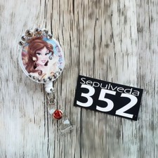 Disney Princesses Beauty And The Beast Retractable ID Holder