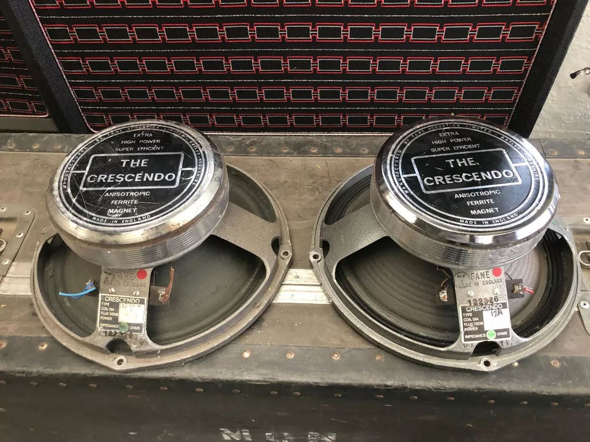 Fane Crescendo 1970s pair Gilmour Floyd 12A Speakers used eBay