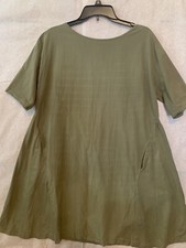 ZARA TRAFALUC COLLECTION Women's Olive Green Dress Size S ( 1380)