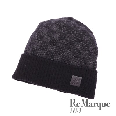 Louis Vuitton M77983 Beanie Neo Petit Damier MR3272 Knit cap Wool