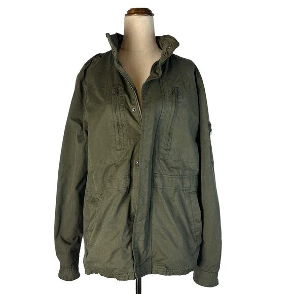Green parka jacket mens sale