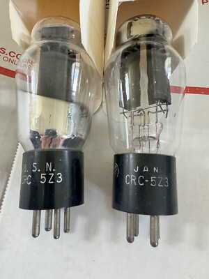 NOS 5Z3 RCA Audio Receiver Rectifier Vacuum Tube Big ST Bottle Globe