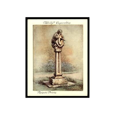 Reigate Priory 1928 Wills Cigarettes Old Sundials Large Cards #24 VG
