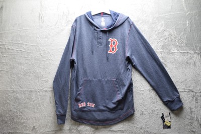 MLB Boston Red Sox Men's Henley Hooded Jersey, Size S, New