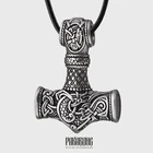 THOR'S HAMMER PENDANT MJOLNIR NECKLACE VIKING JEWELRY NORSE NECKLACE SIZE MEDIUM