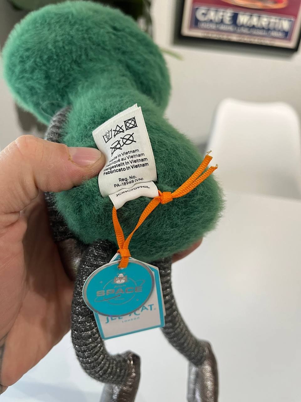 Jellycat Space Alien Plush Green Soft Toy 8" With Tags Retired London image 5